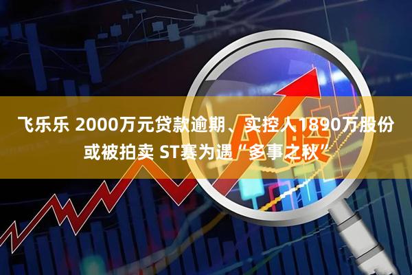飞乐乐 2000万元贷款逾期、实控人1890万股份或被拍卖 ST赛为遇“多事之秋”
